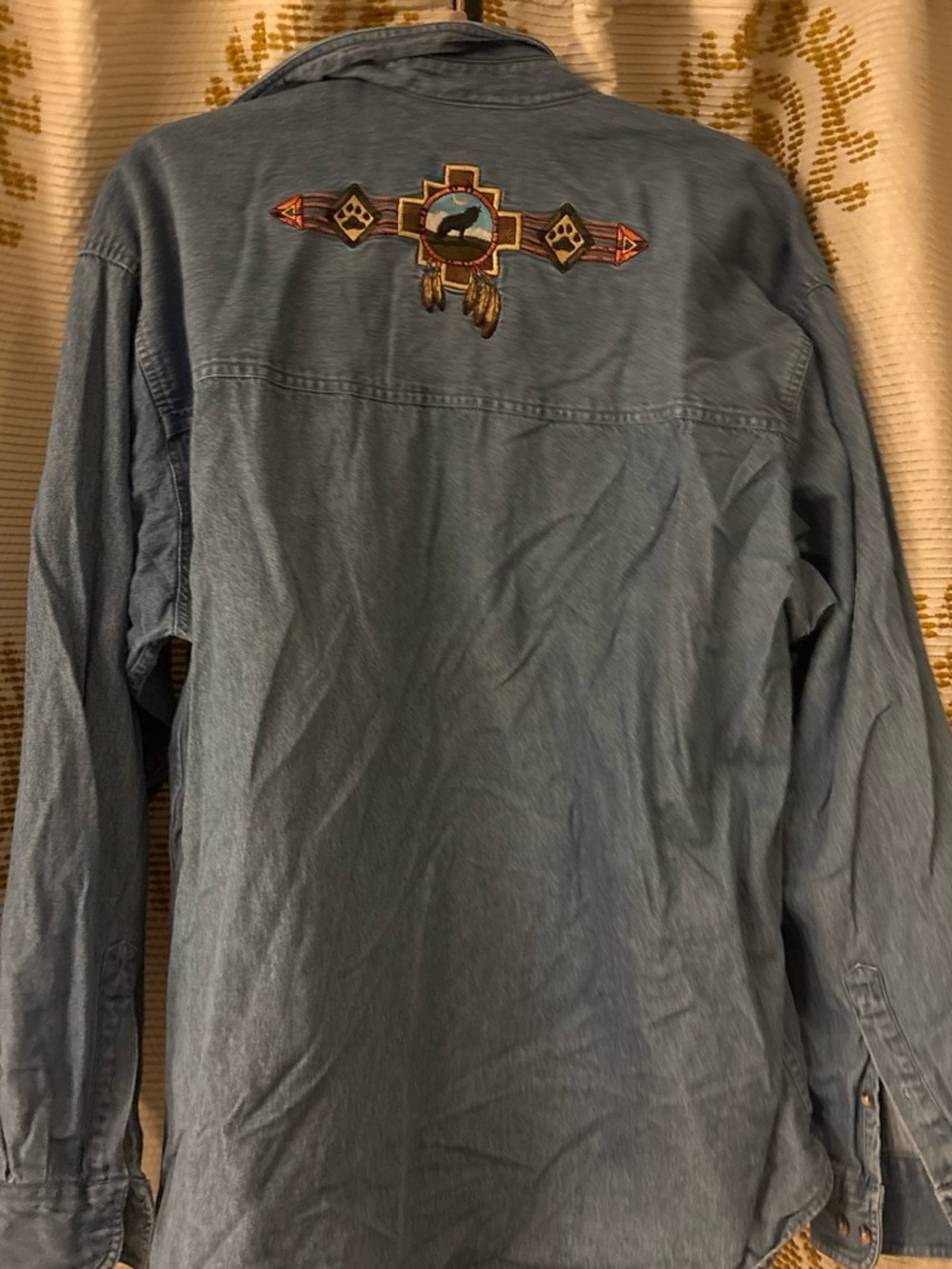 Vintage dream catcher denim shirt